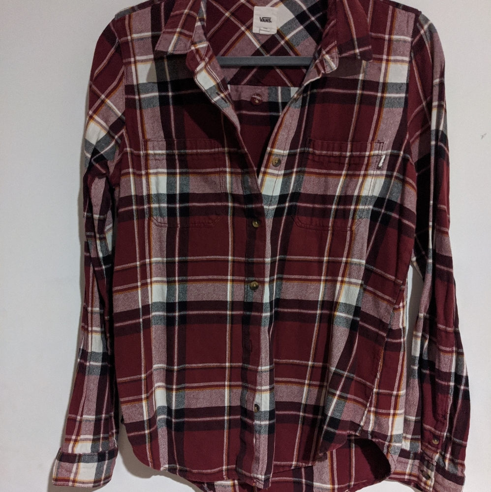 Maroon vans flannel